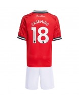Manchester United Casemiro #18 Kotipaita Lasten 2025-26 Lyhythihainen (+ shortsit)